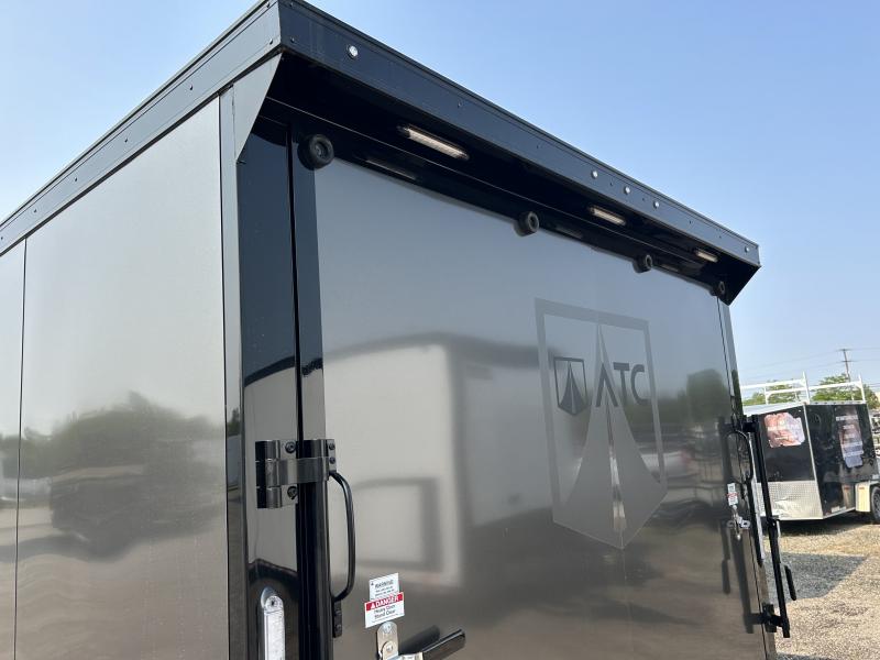 2023 ATC 28 FT ALUMINUM RACE CAR TRAILER WITH ESCAPE DOOR 9990 GVWR BLACK OUT PKG - Image 6