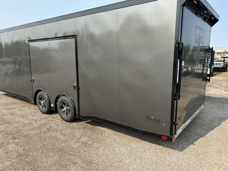 2023 ATC 28 FT ALUMINUM RACE CAR TRAILER WITH ESCAPE DOOR 9990 GVWR BLACK OUT PKG - Image 5