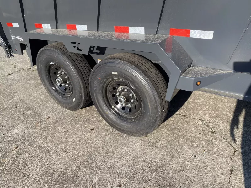 2025 Lamar Trailers 7 X 16 FT LOW PRO GOOSENECK HIGH SIDE DUMP TRAILER 14K GVWR - Image 4
