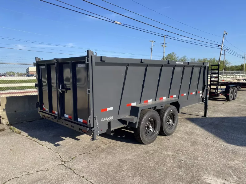 2025 Lamar Trailers 7 X 16 FT LOW PRO GOOSENECK HIGH SIDE DUMP TRAILER 14K GVWR - Image 1
