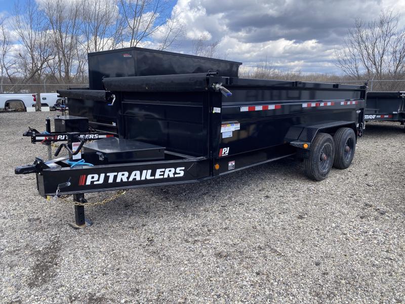 2025 PJ Trailers HD 7 X 16 FT HIGH SIDE DUMP TRAILER 20K GVWR TARP KIT RAMP KIT - Image 1