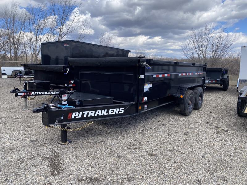 2025 PJ Trailers HD 7 X 16 FT HIGH SIDE DUMP TRAILER 20K GVWR TARP KIT RAMP KIT - Image 4