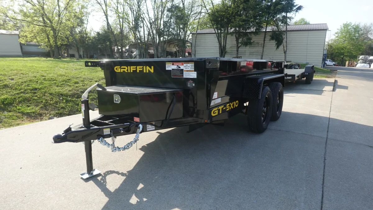 5x10 Hydraulic Dump Trailer Powder Coated with 16" Sides 7K GVWR - Image 8