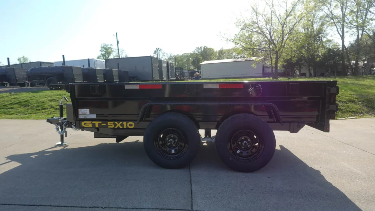 5x10 Hydraulic Dump Trailer Powder Coated with 16" Sides 7K GVWR - Image 6