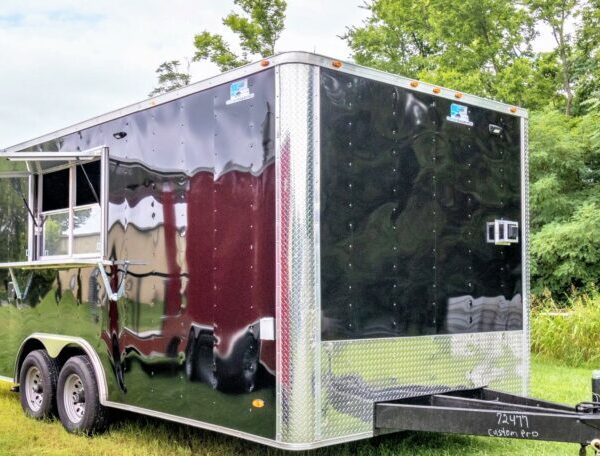 8.5x18 Equipped Trailer w/ Pizza Oven