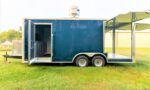 8.5x20 Enclosed Porch BBQ Trailer - Image 6