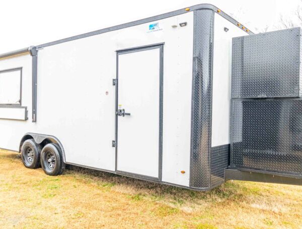 8.5x22 Equipped Pizza Trailer - White