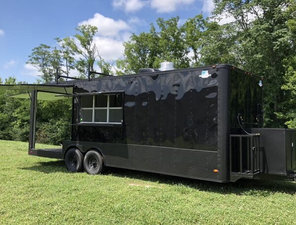 8.5x24 Black-Out BBQ Trailer