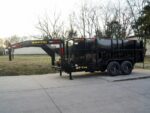 7x14 Gooseneck Hydraulic Dump Trailer with 4ft Side (2) 7K Axles - Image 8