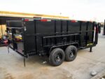 7x14 Gooseneck Hydraulic Dump Trailer with 4ft Side (2) 7K Axles - Image 5
