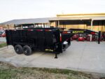 7x14 Gooseneck Hydraulic Dump Trailer with 4ft Side (2) 7K Axles - Image 4
